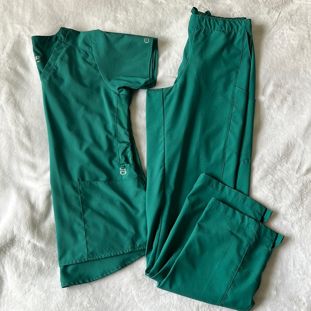 COPY - Forest Green Scrub Set